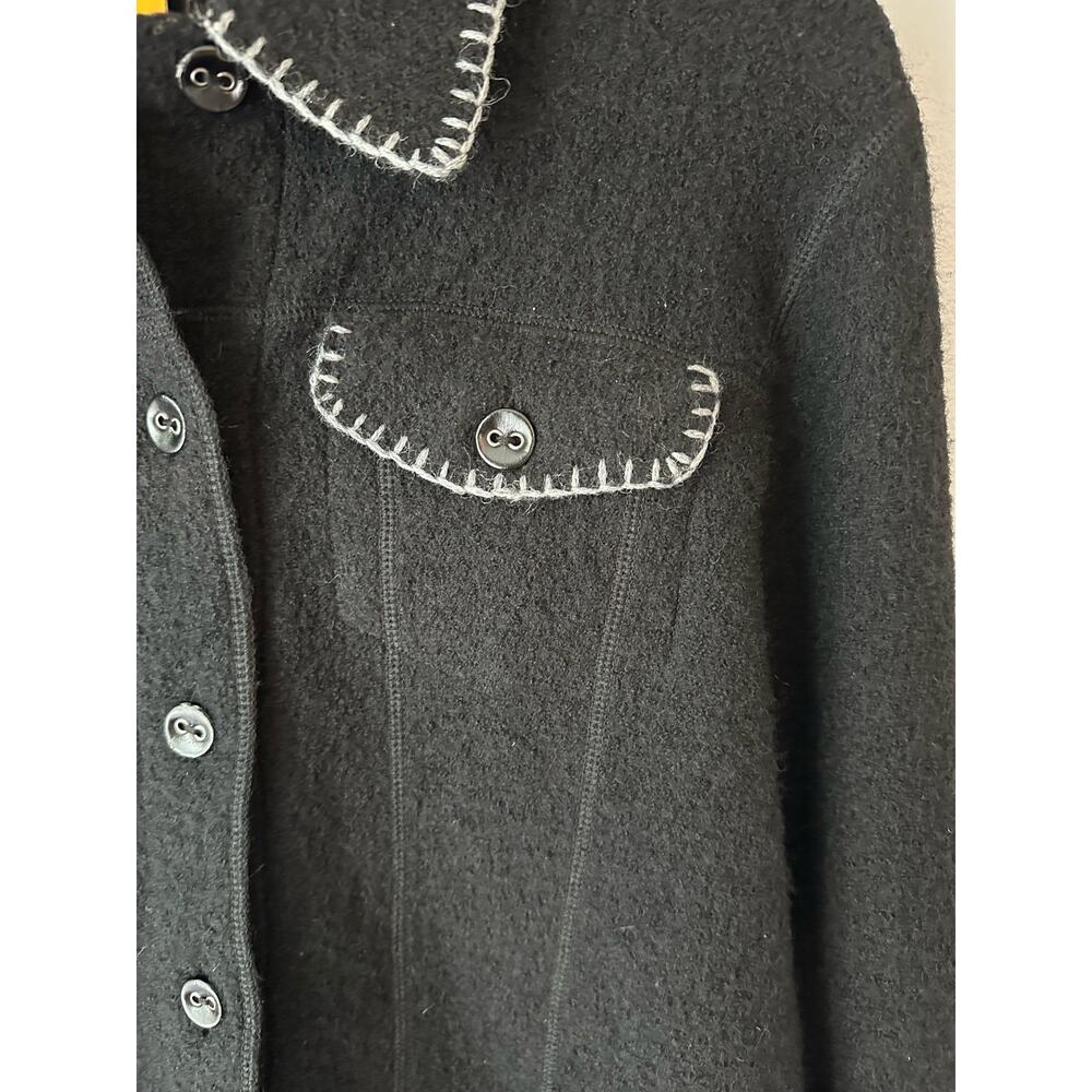 Black Ruby Rd Jacket Wool With Buttons Women's Sm… - image 2